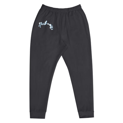 NuSage Blue Logo Men's Joggers (Charcoal)