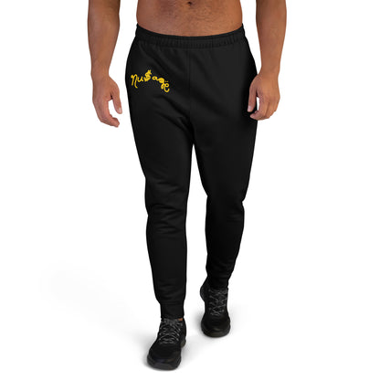 NuSage Gold Logo Men's Joggers (Black)