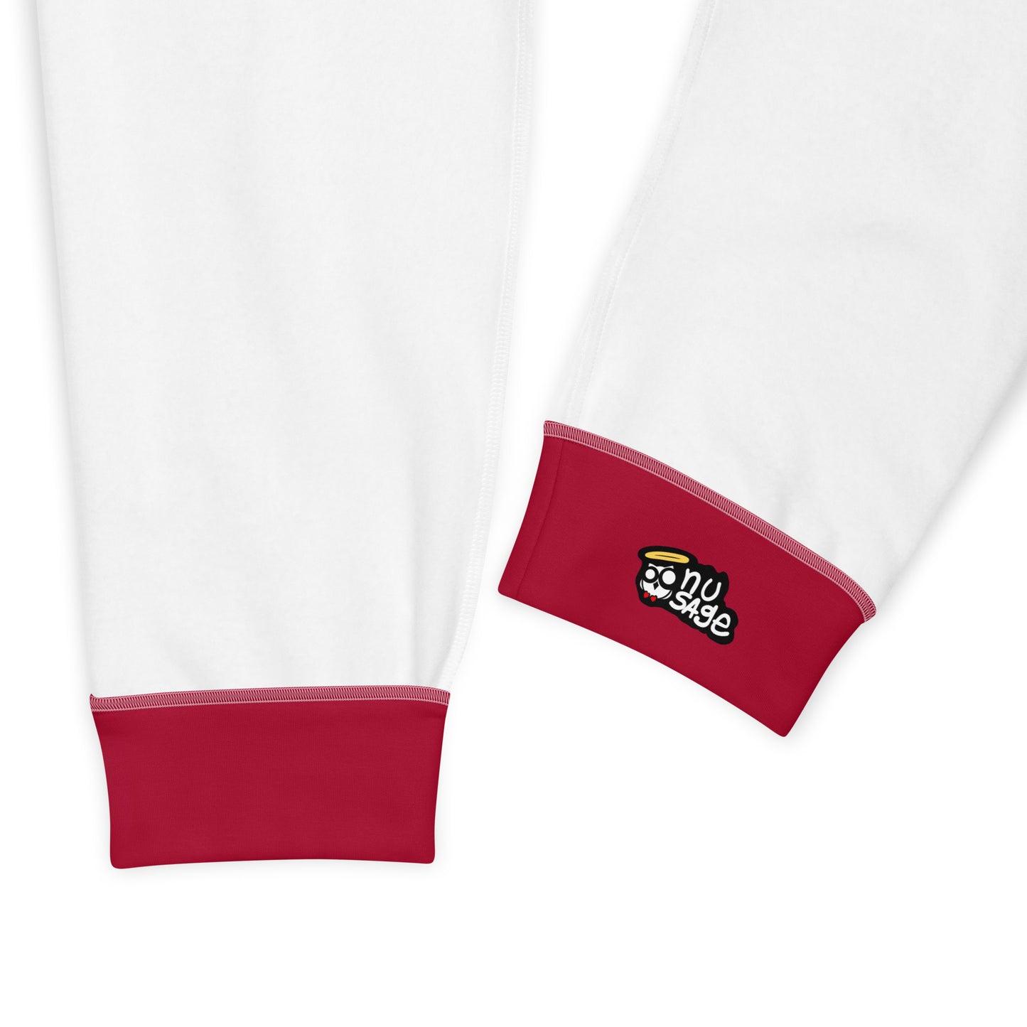 NuSage White with Blue Accent Awaken Men's Joggers (Cherry Red)