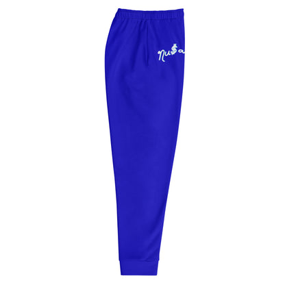 NuSage Blue Logo Men's Joggers (Bright Blue)