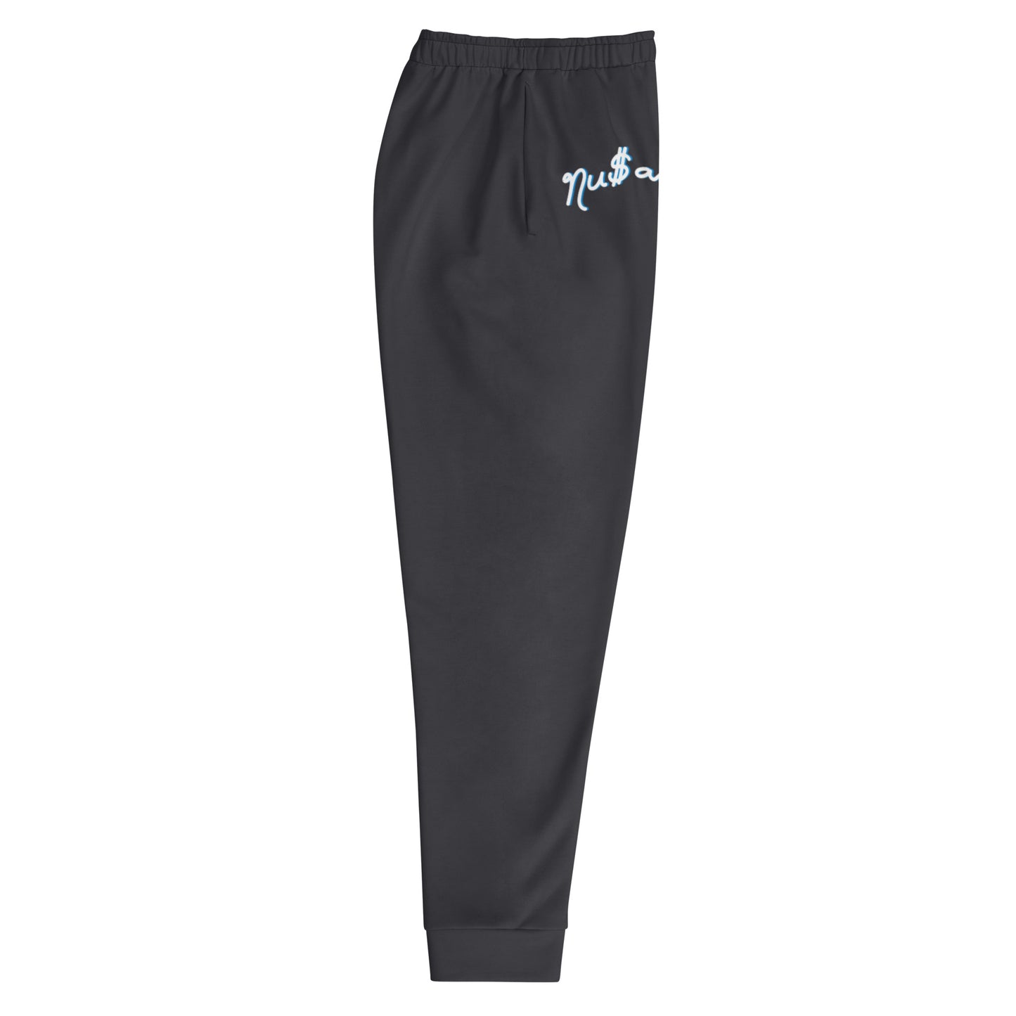 NuSage Blue Logo Men's Joggers (Charcoal)