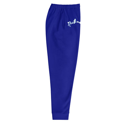 NuSage Blue Logo Men's Joggers (Egyptian Blue) 2