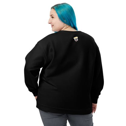 Grace White Women's Sweatshirt (Black) (Plus Size)