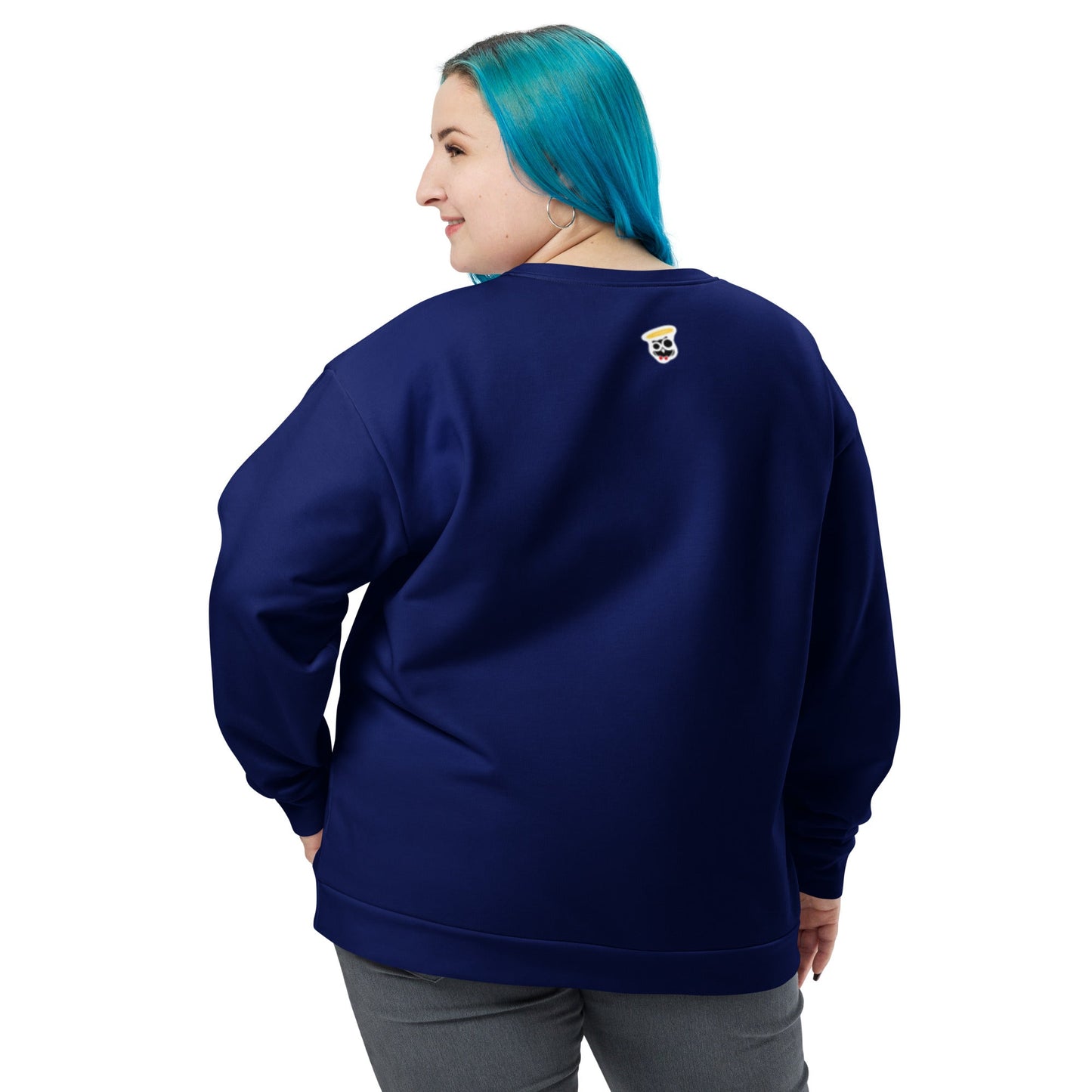 NuSage Blue Awaken Women's Sweatshirt (Navy Midnight Blue) (Plus Size)