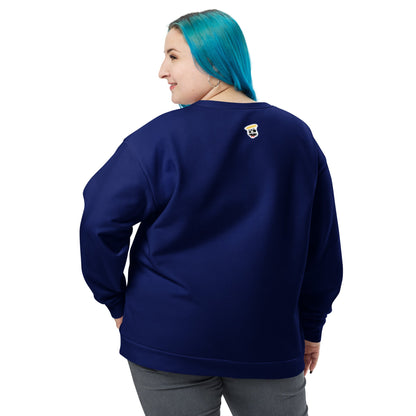 NuSage Blue Awaken Women's Sweatshirt (Navy Midnight Blue) (Plus Size)