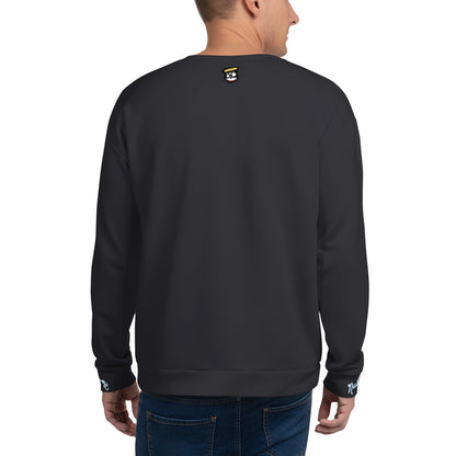 NuSage Blue Wordmark Sweatshirt  (Charcoal)