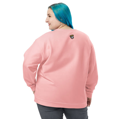 NuSage Awaken Pocket Women's Sweatshirt (Soft Pink) (Plus Size)