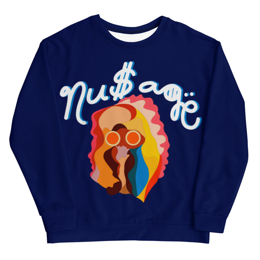 NuSage Blue Awaken Women's Sweatshirt (Navy Midnight Blue)