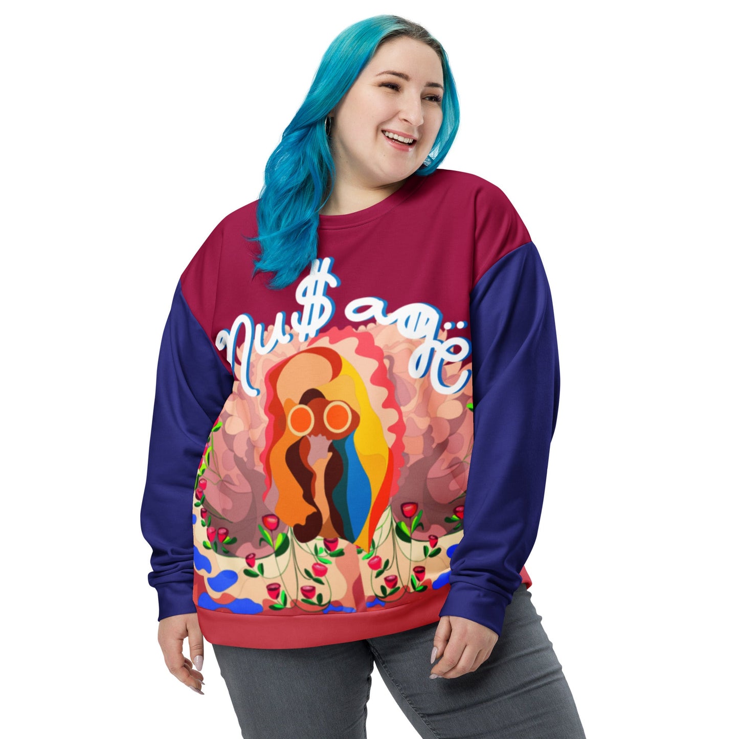 Blooming Awaken Women's Sweatshirt (Plus Size)