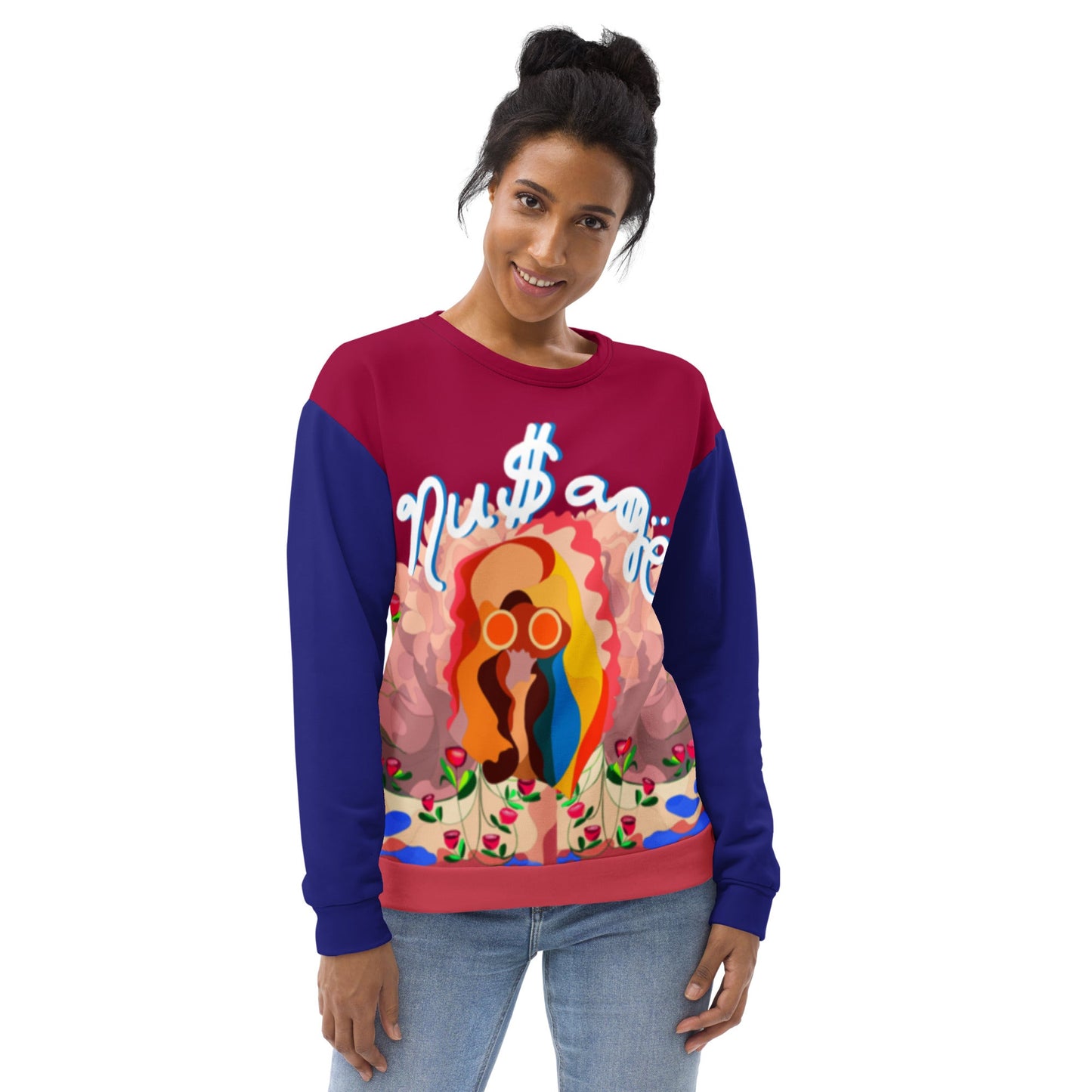 Blooming Awaken Women's Sweatshirt (Plus Size)