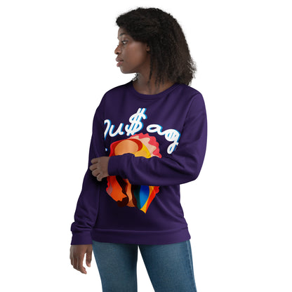 NuSage Awaken Women's Sweatshirt (Deep Purple)