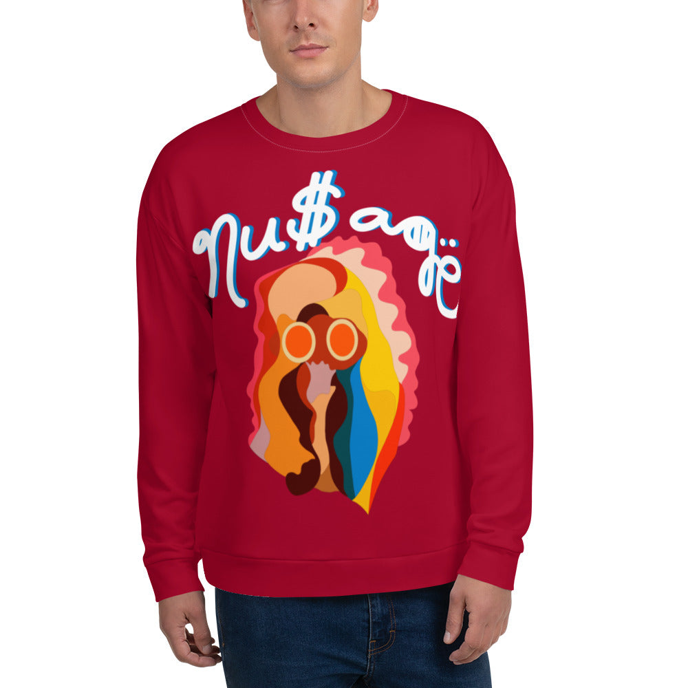 NuSage Awaken Men's Sweatshirt (Cherry Red)