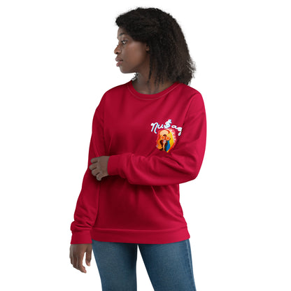 NuSage Awaken Women's Sweatshirt (Cherry Red)