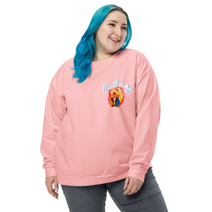 NuSage Awaken Pocket Women's Sweatshirt (Soft Pink) (Plus Size)