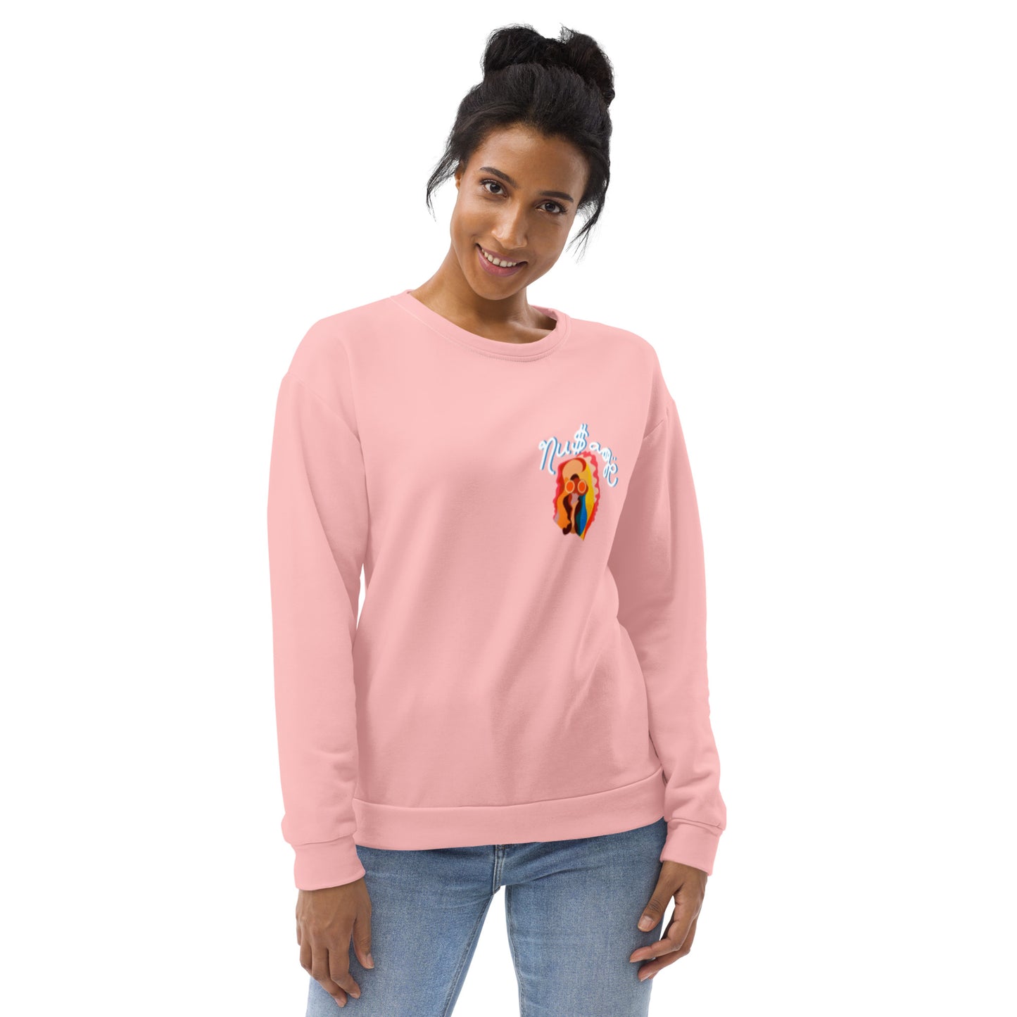 NuSage Awaken Pocket Women's Sweatshirt (Soft Pink)