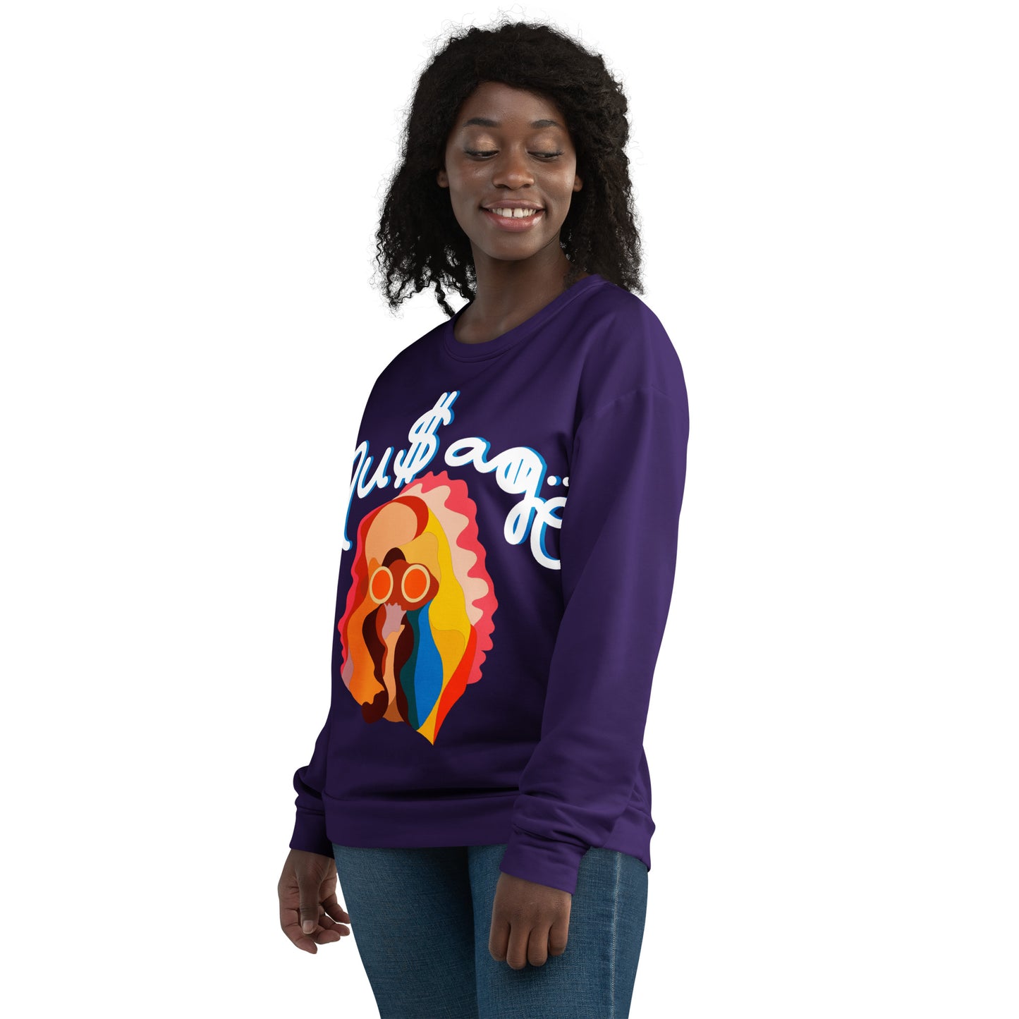 NuSage Awaken Women's Sweatshirt (Deep Purple)