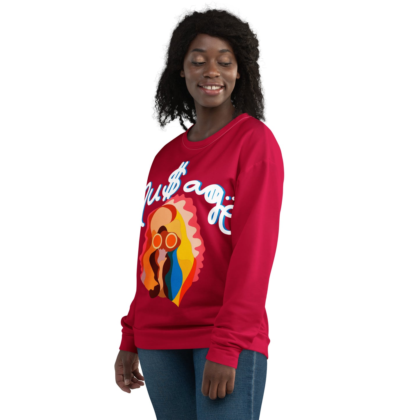 NuSage Awaken Women's Sweatshirt (Cherry Red)