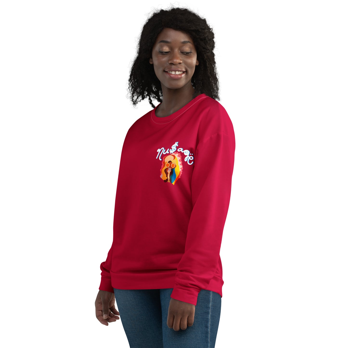 NuSage Awaken Women's Sweatshirt (Cherry Red)