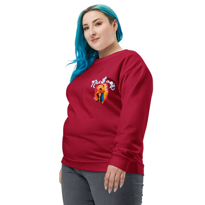 NuSage Awaken Women's Sweatshirt (Cherry Red) (Plus Size)