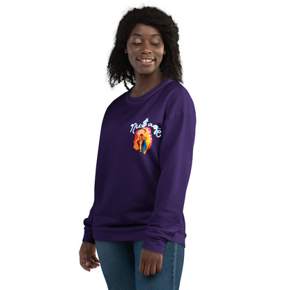 NuSage Awaken Pocket Women's Sweatshirt (Deep Purple)