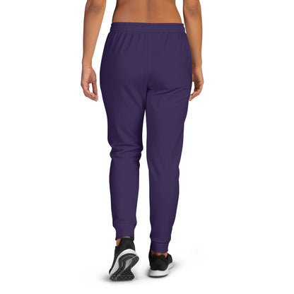 NuSage White with Blue Accent Awaken Women's Joggers (Deep Purple)