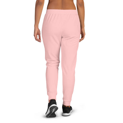 NuSage Blue Logo Women's Joggers (Soft Pink