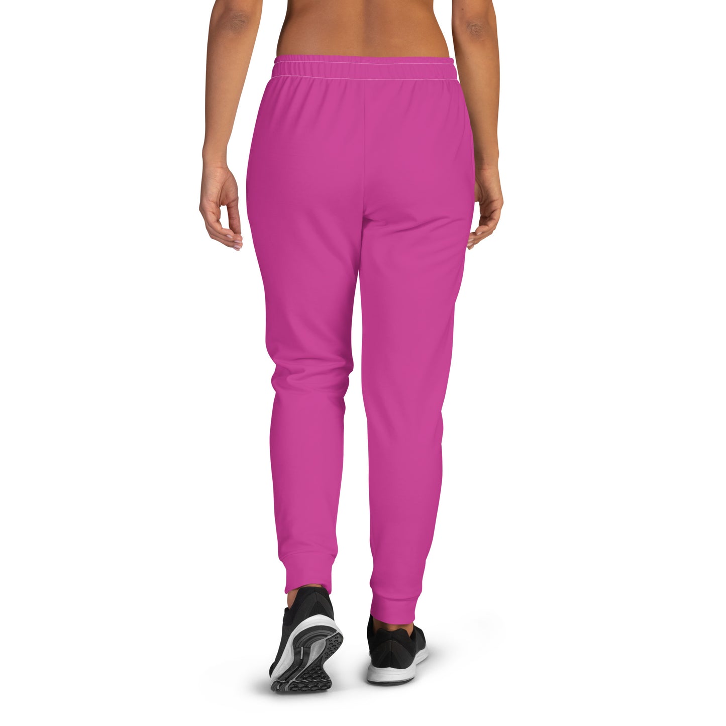 NuSage Blue Logo Emblem Women's Joggers (Dark Pink)