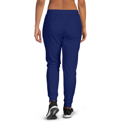 NuSage Blue Logo Women's Joggers (Midnight Navy Blue)