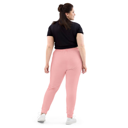 NuSage Awaken Emblem Women's Joggers (Soft Pink) (Plus Size)