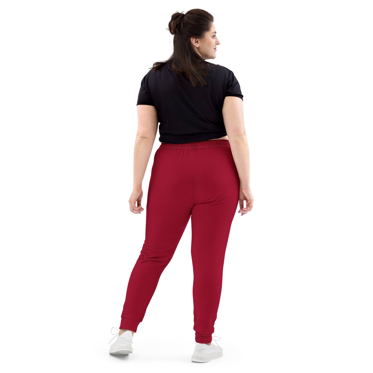 NuSage White with Blue Accent Awaken Women's Joggers (Cherry Red) (Plus)