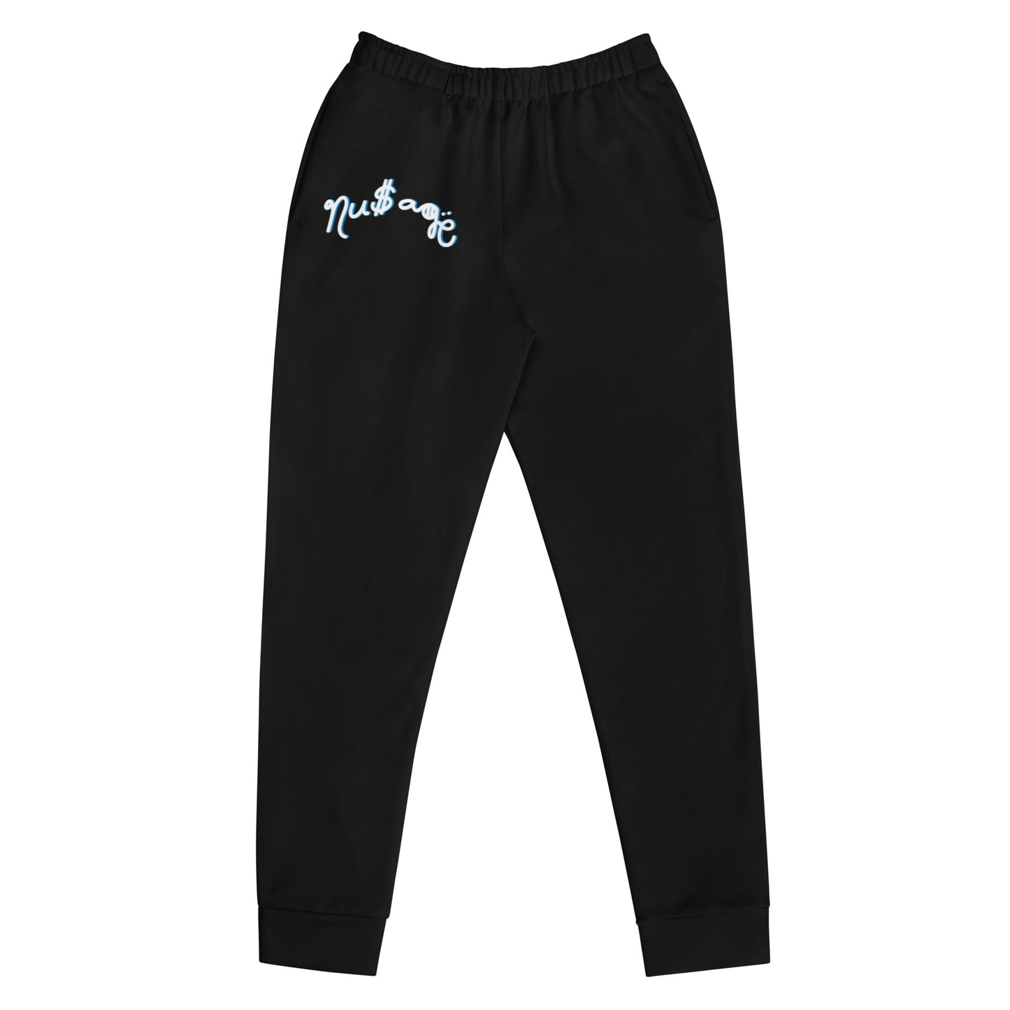 NuSage Blue Logo Women's Joggers (Black)