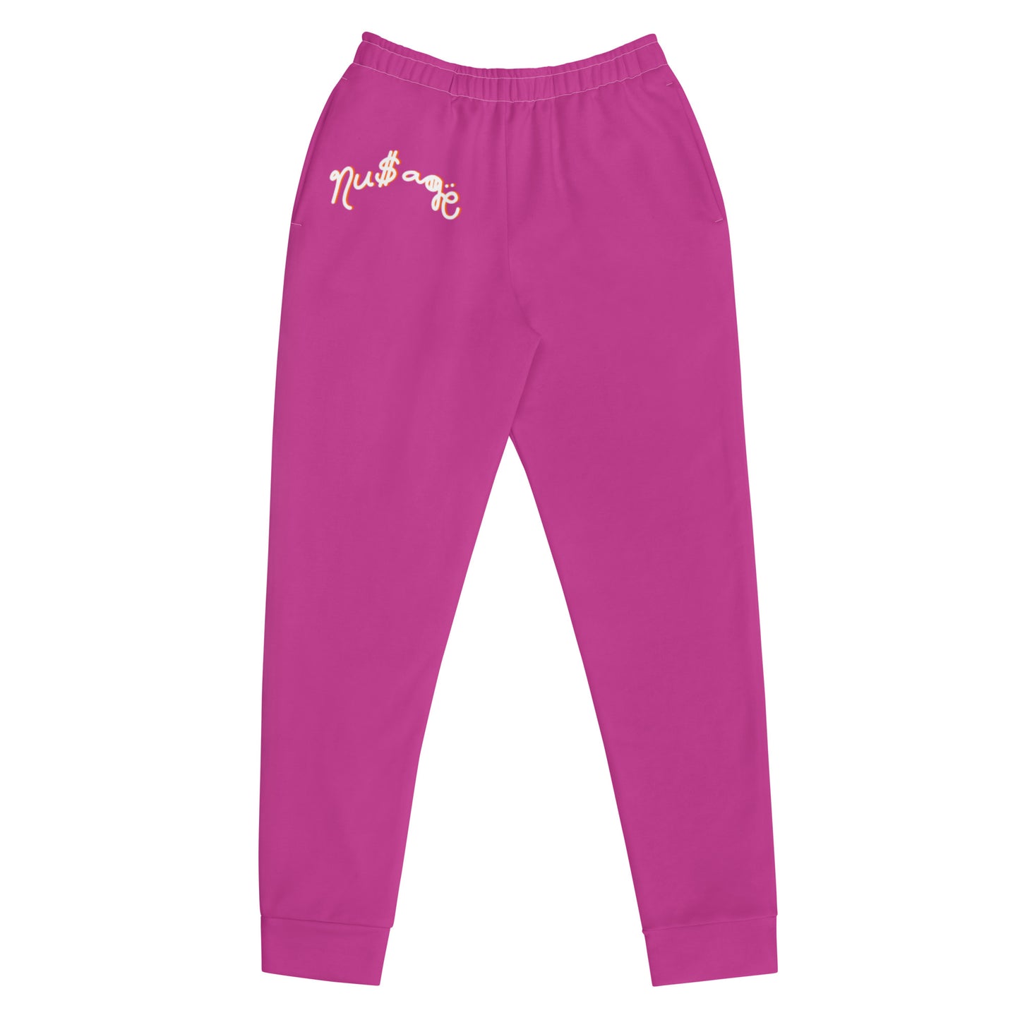 NuSage Blue Logo Women's Joggers (Dark Pink)