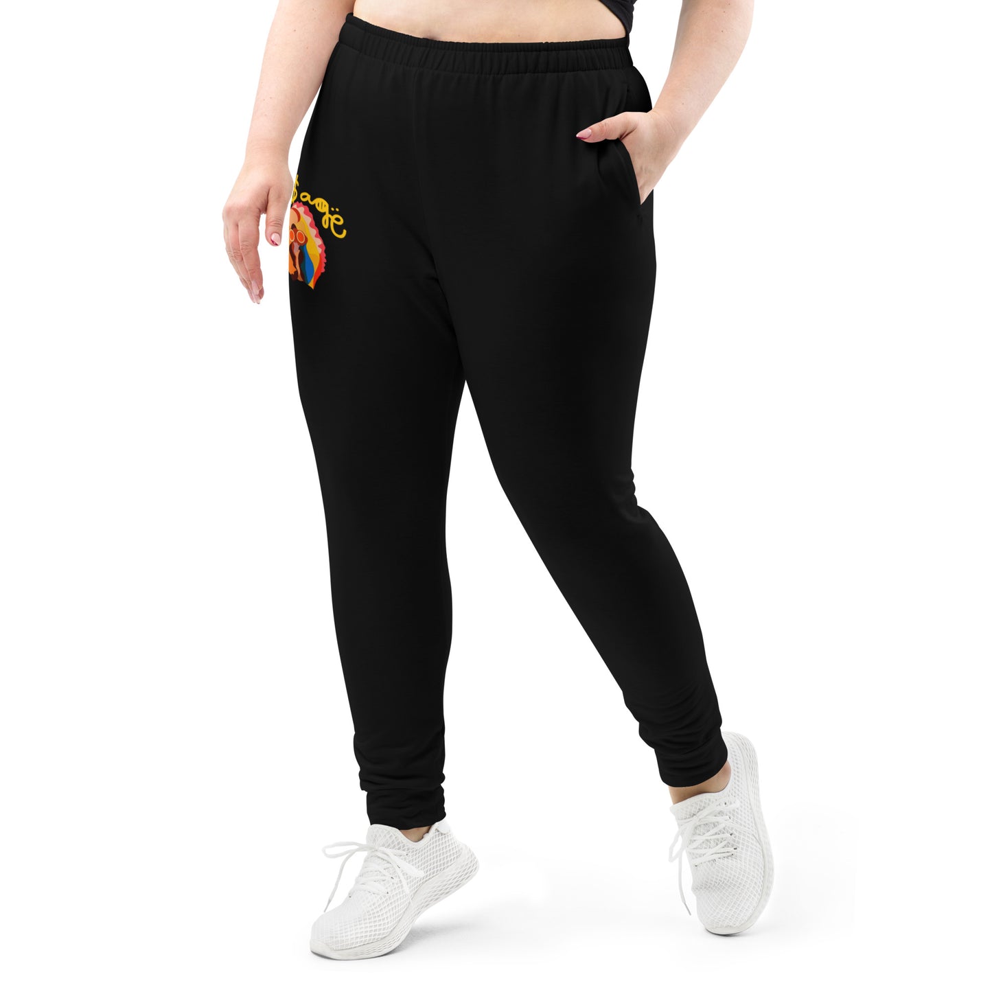 NuSage Gold Awaken Women's Joggers (Black) (Plus Size)