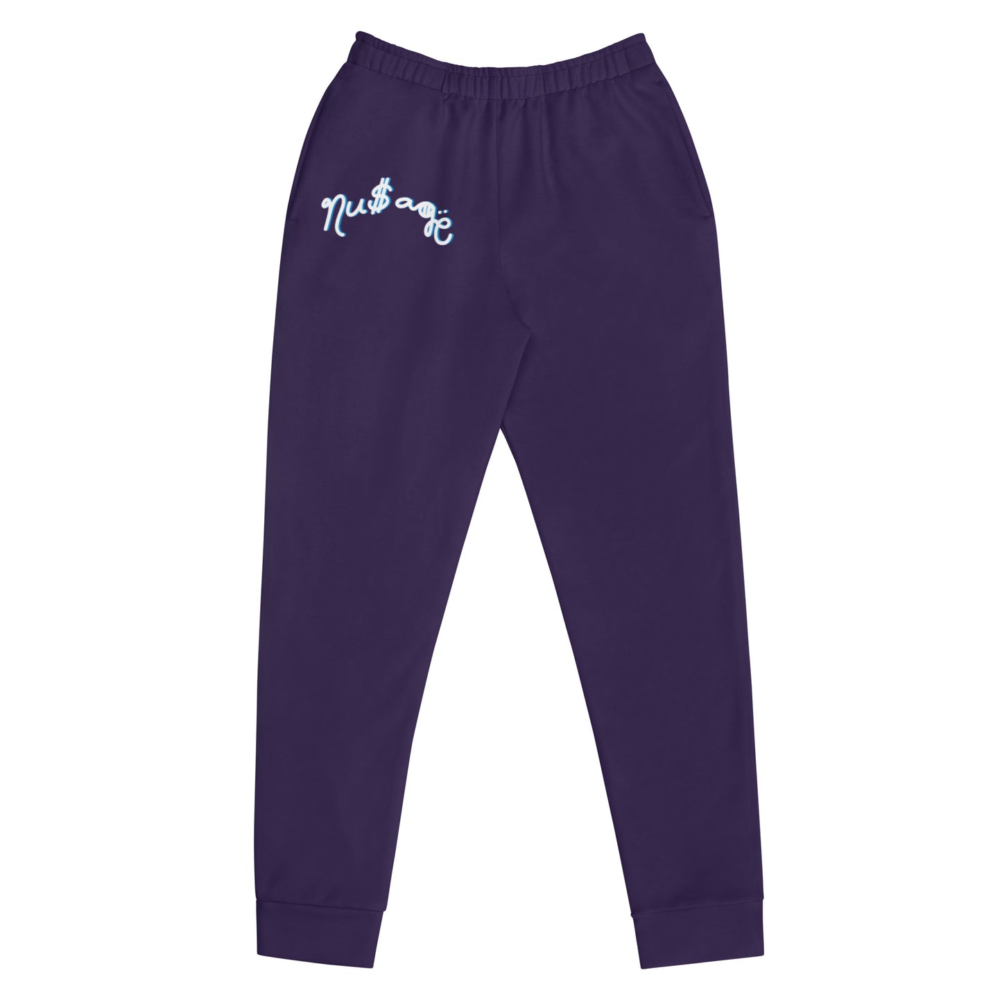 NuSage Blue Logo Women's Joggers (Deep Purple)