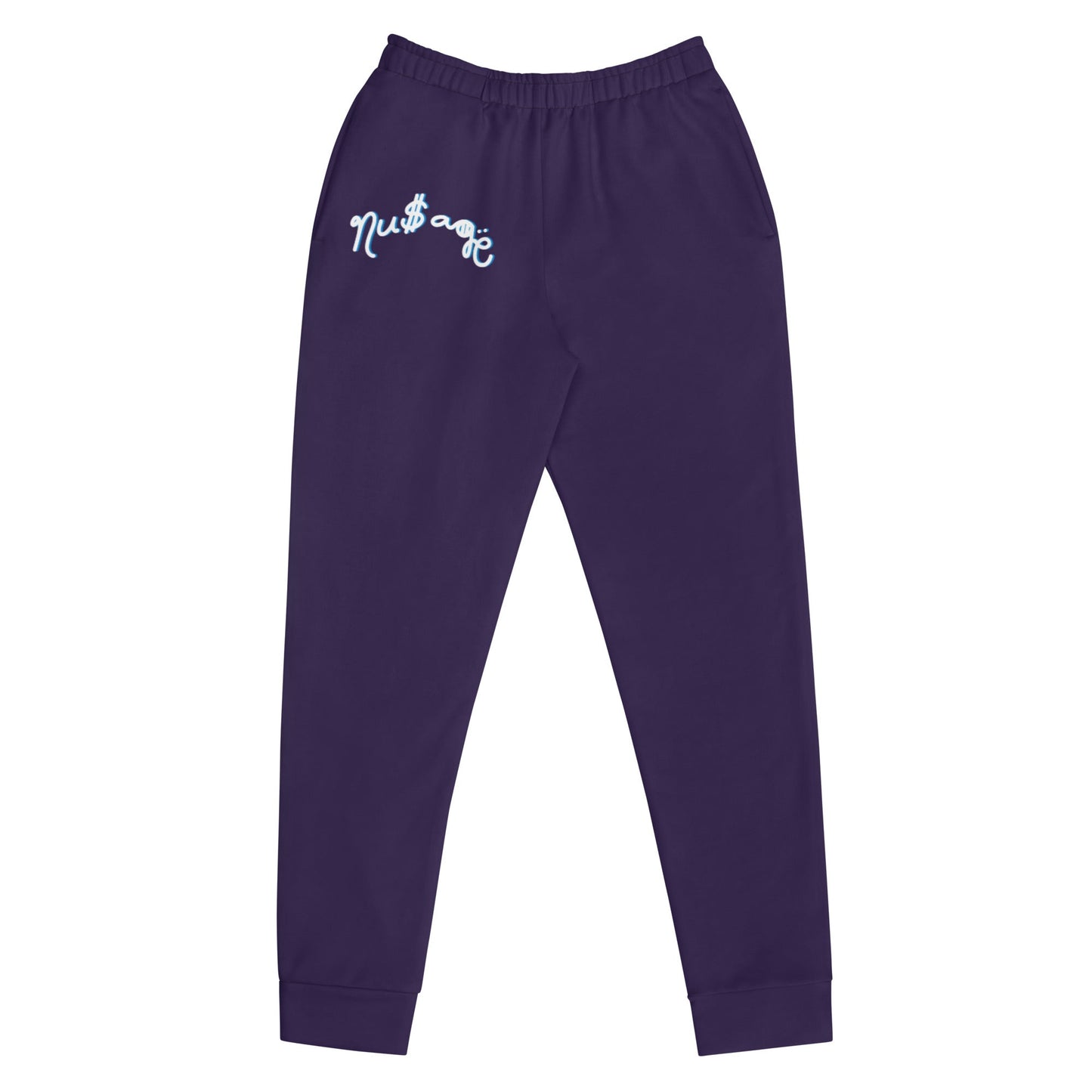 NuSage Blue Logo Women's Joggers (Deep Purple) (Plus Size)