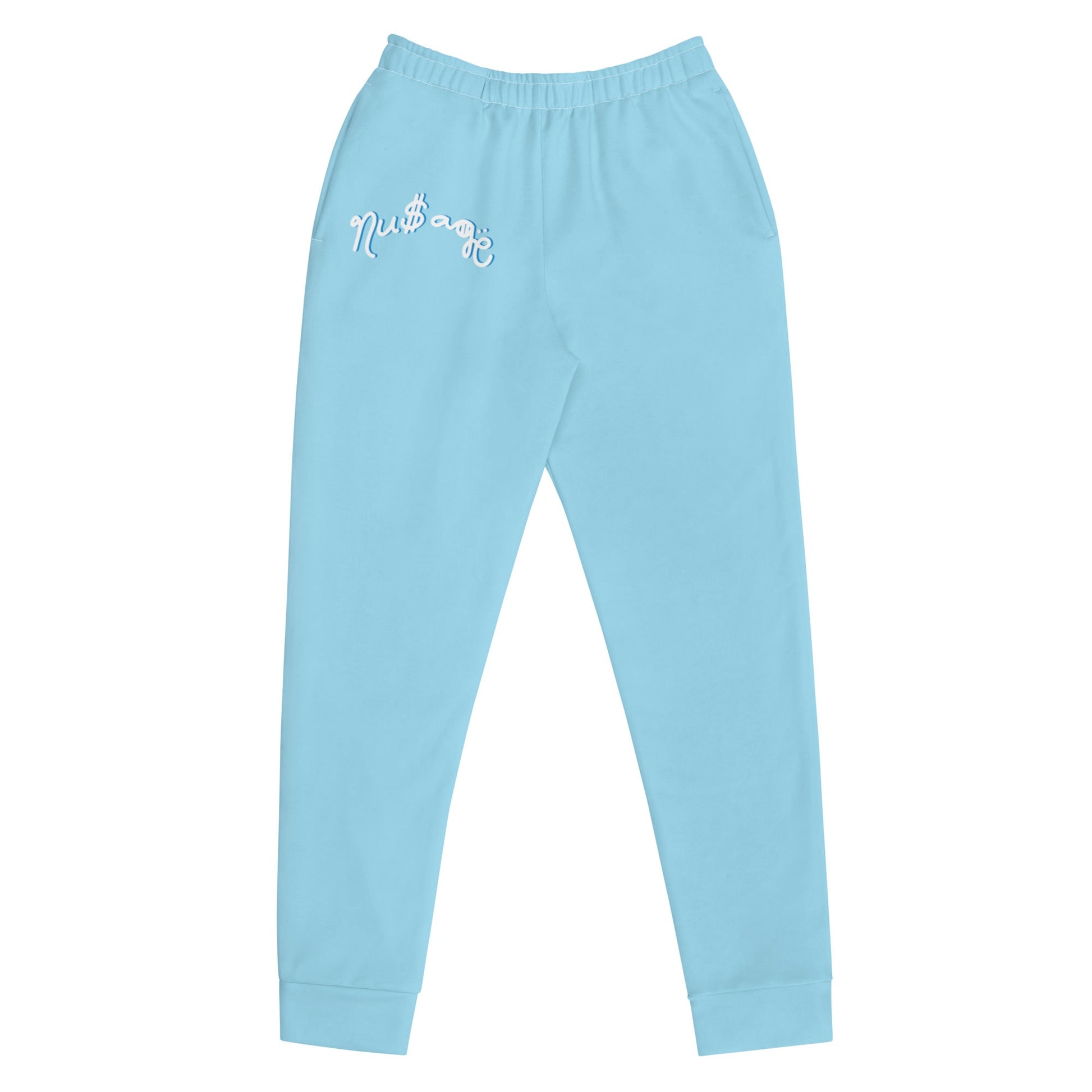 NuSage Blue Logo Women's Joggers (Baby Blue)