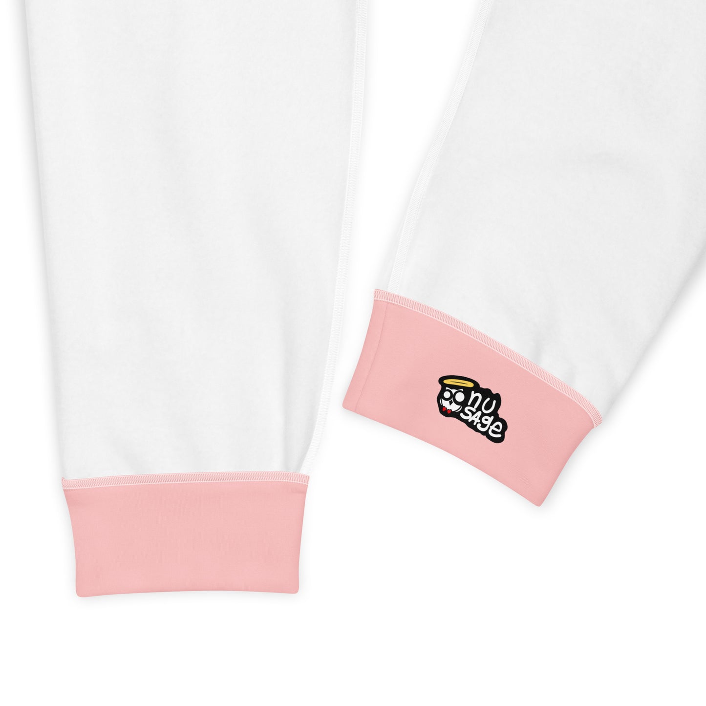 NuSage Blue Logo Women's Joggers (Soft Pink