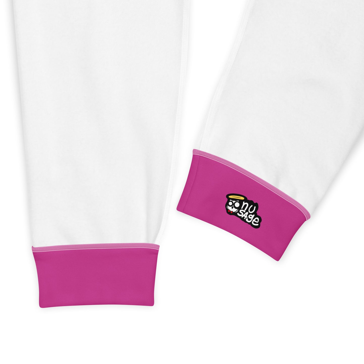 NuSage Blue Logo Women's Joggers (Dark Pink)