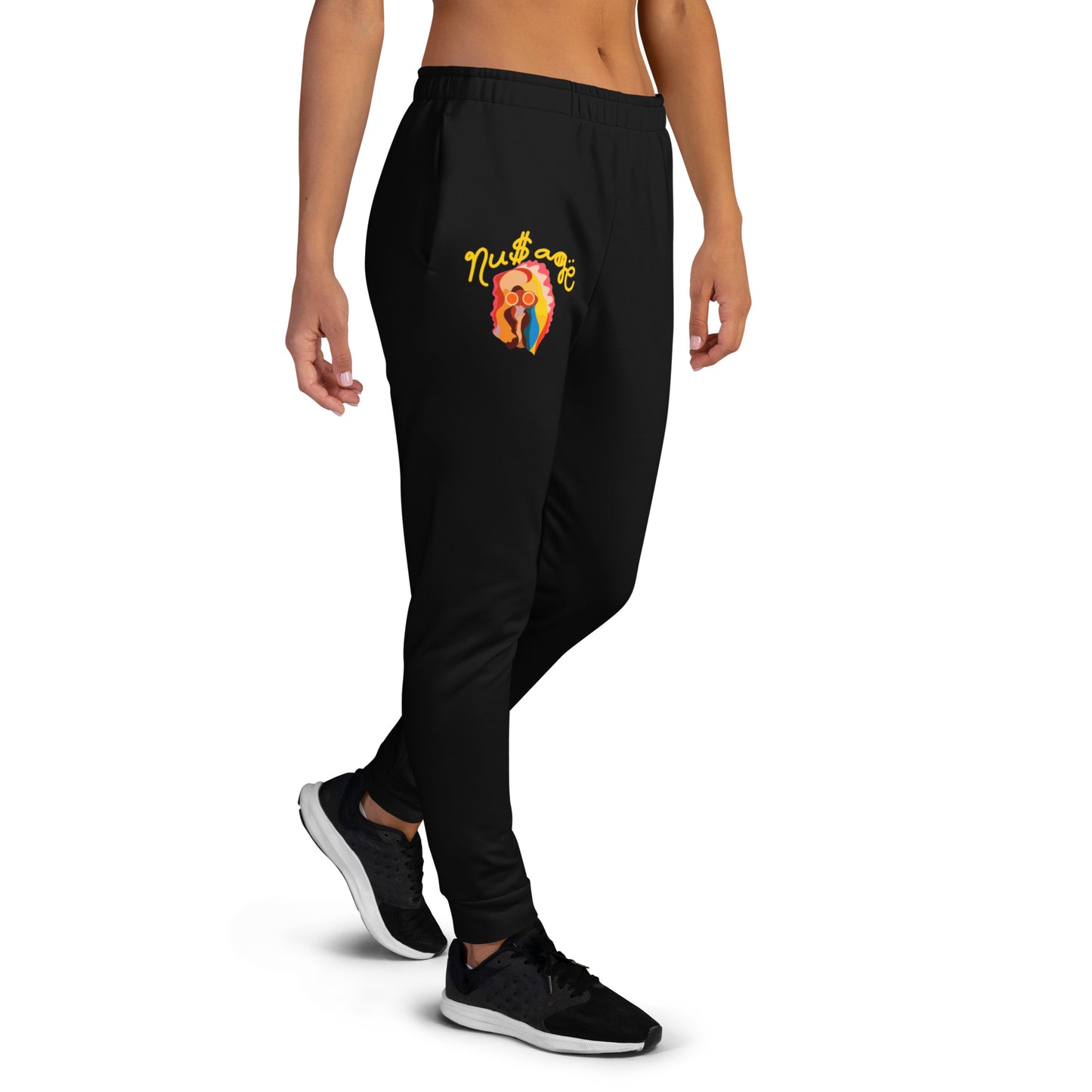 NuSage Gold Awaken Women's Joggers (Black) (Plus Size)