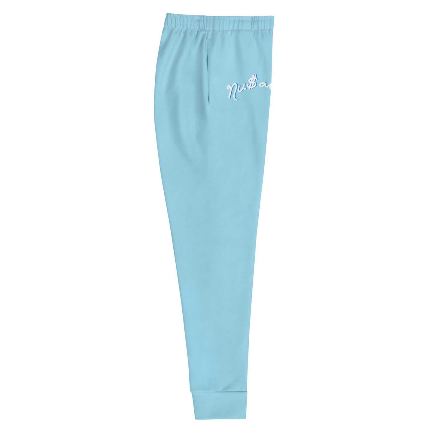 NuSage Blue Logo Women's Joggers (Baby Blue) (Plus Size)