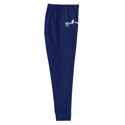 NuSage Blue Logo Women's Joggers (Midnight Navy Blue)