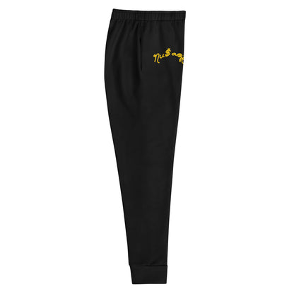 NuSage Gold Logo Women's Joggers (Black)