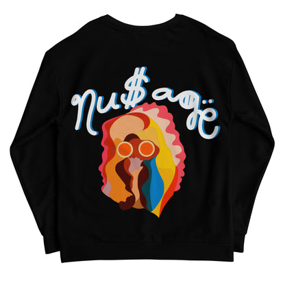 NuSage Blue Awaken on Back Sweatshirt (Black)