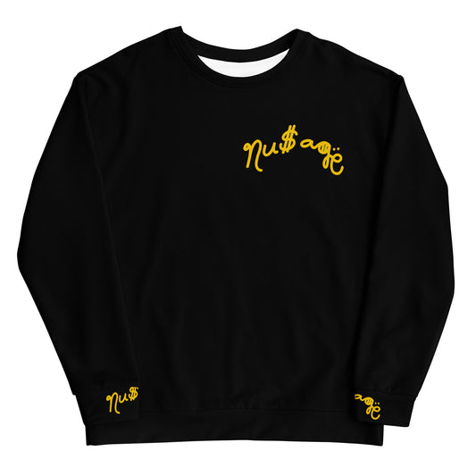 NuSage Gold Logo Sweatshirt (Black)