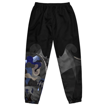 Charcoal Black Pharaoh Royal Blue Track Pants (Women's)