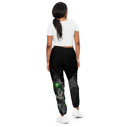 Charcoal Black Pharaoh Forest Green Track Pants (Women's)