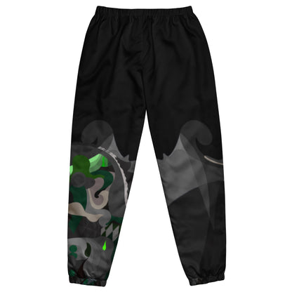 Charcoal Black Pharaoh Forest Green Track Pants (Women's)