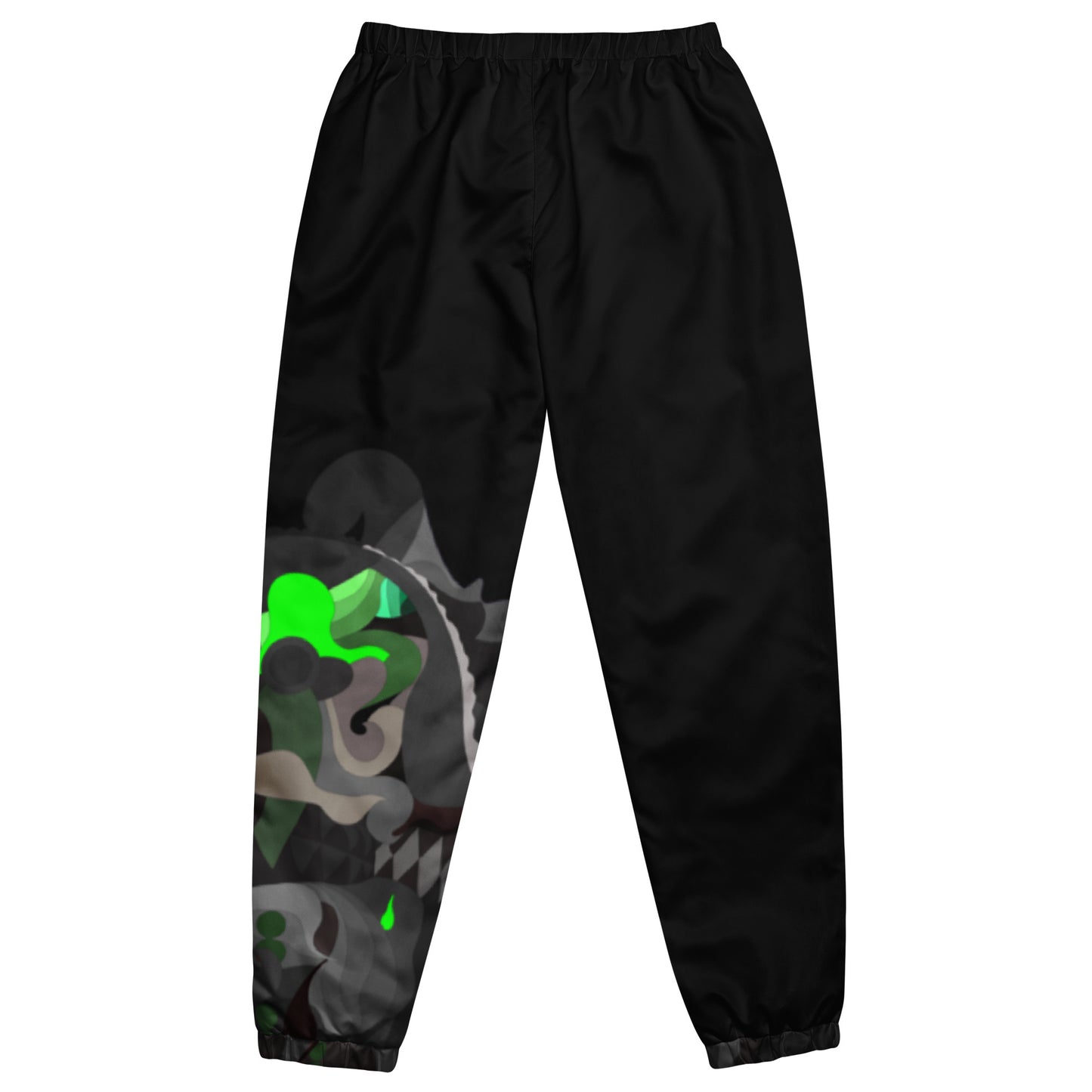 Charcoal Black Pharaoh Neon Green Track Pants (Women's)