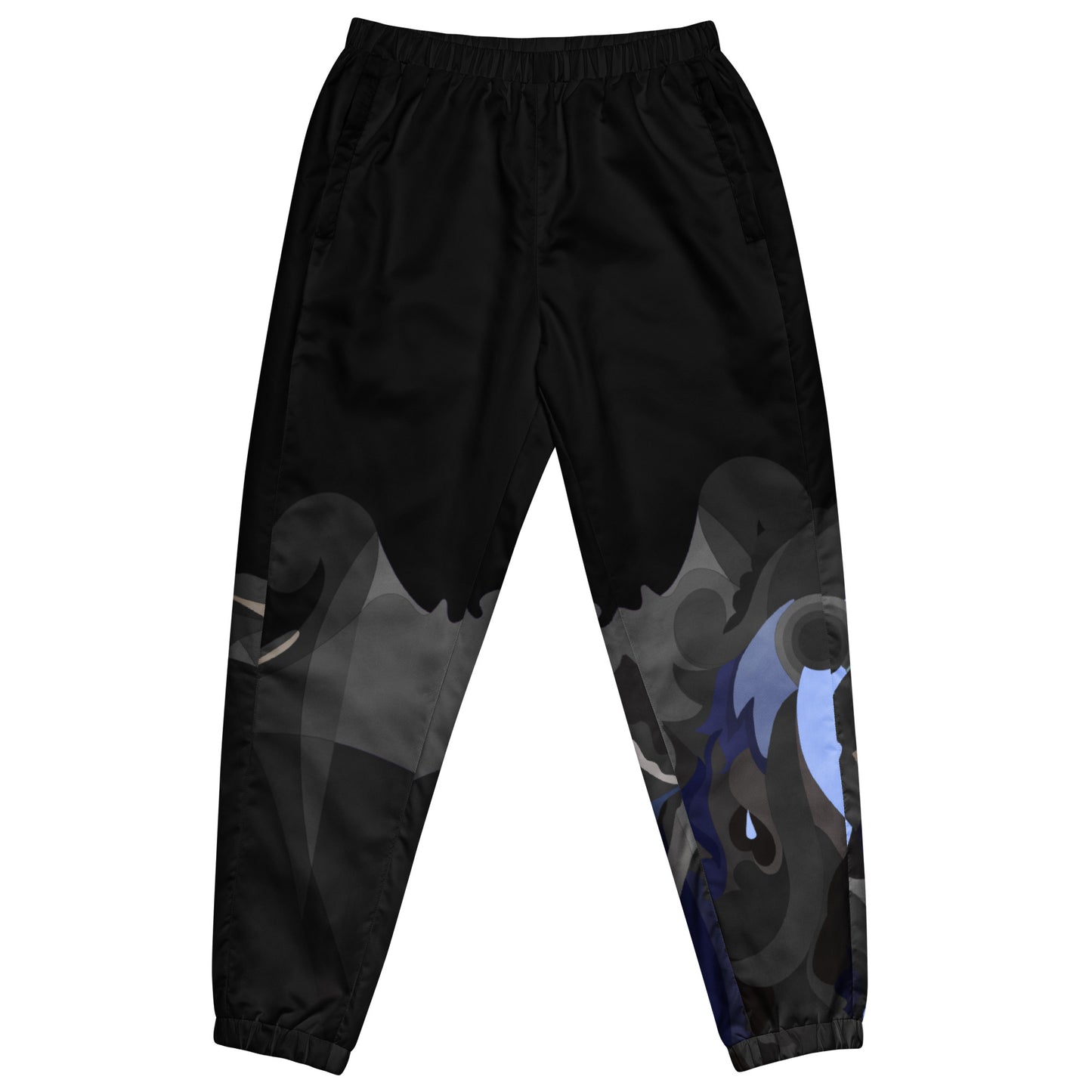 Charcoal Black Pharaoh Royal Blue Track Pants (Women's)