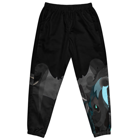 Charcoal Black Pharaoh Sky Blue Track Pants (Men's)